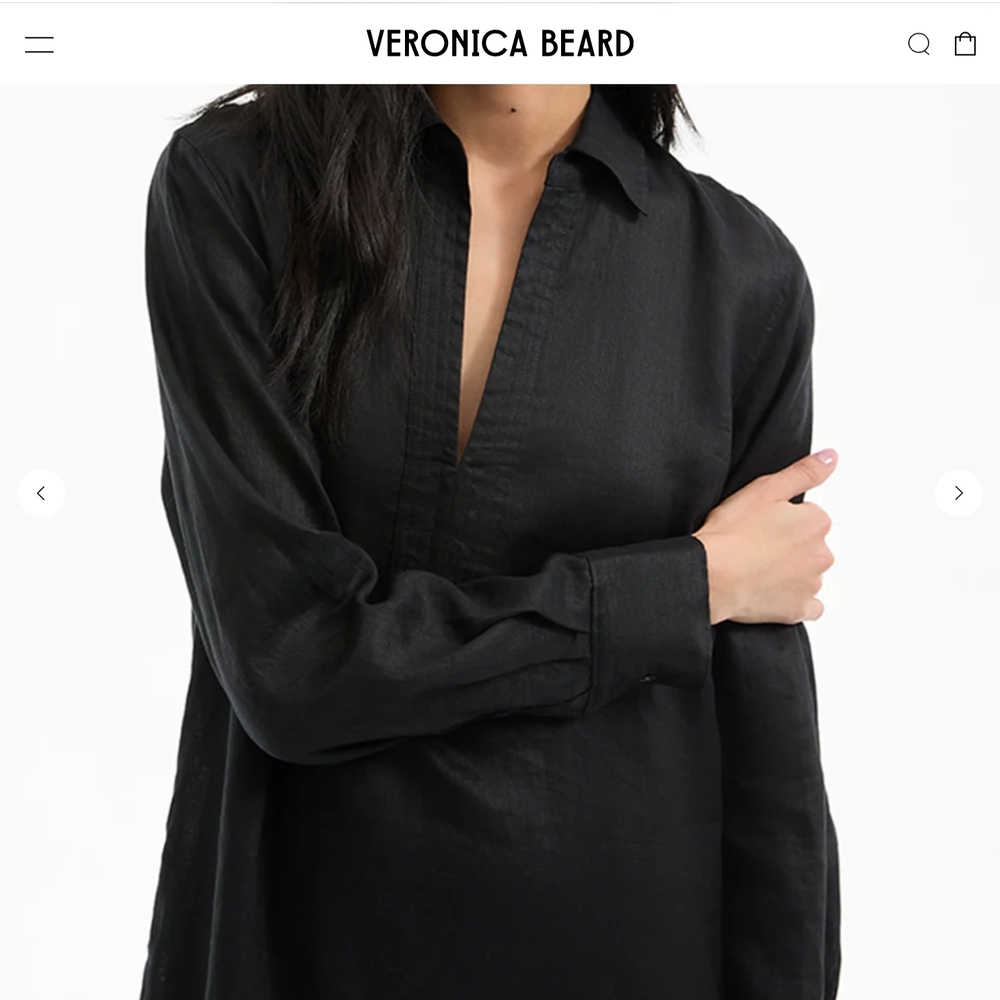 Veronica Beard Black Blouse